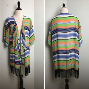LulaRoe Monroe Kimono. Size L